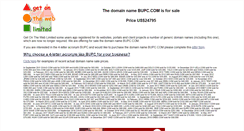 Desktop Screenshot of bupc.com