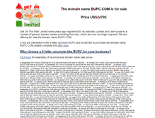 Tablet Screenshot of bupc.com